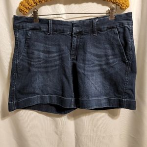 Dear John Blue Denim Cuffed Shorts